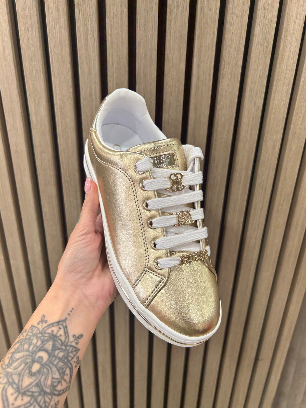 Guess gold sneaker FLTSS3LEL12