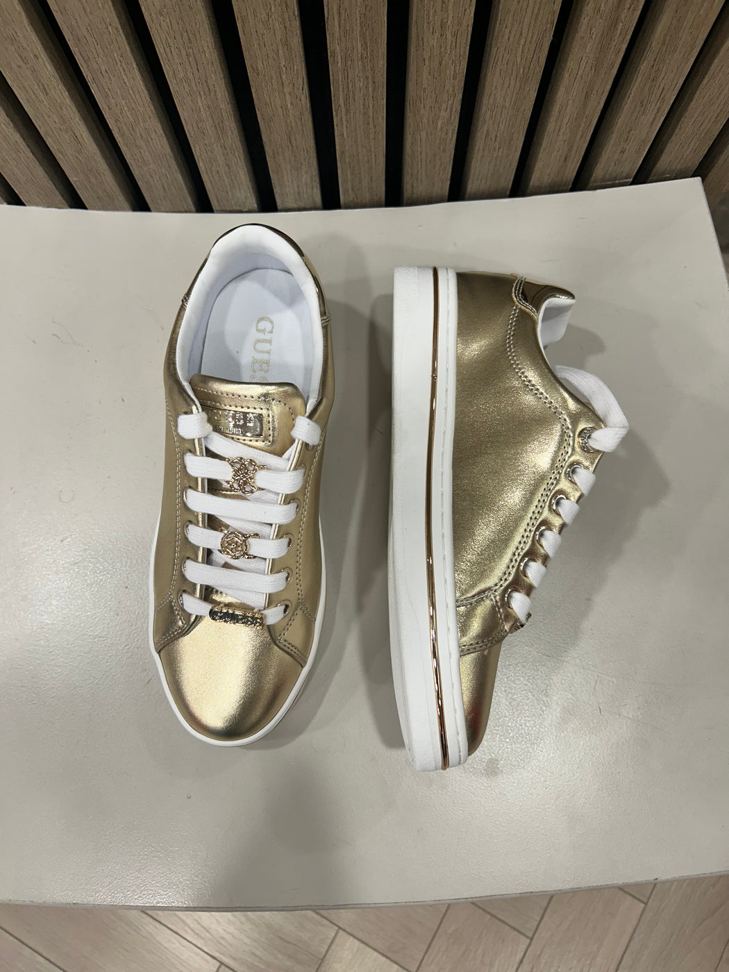 Guess gold sneaker FLTSS3LEL12