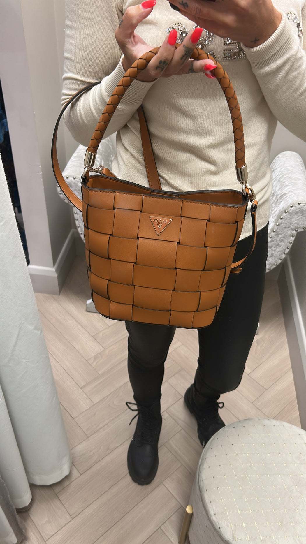 Guess Caramel MAYLEE bag. WG966103
