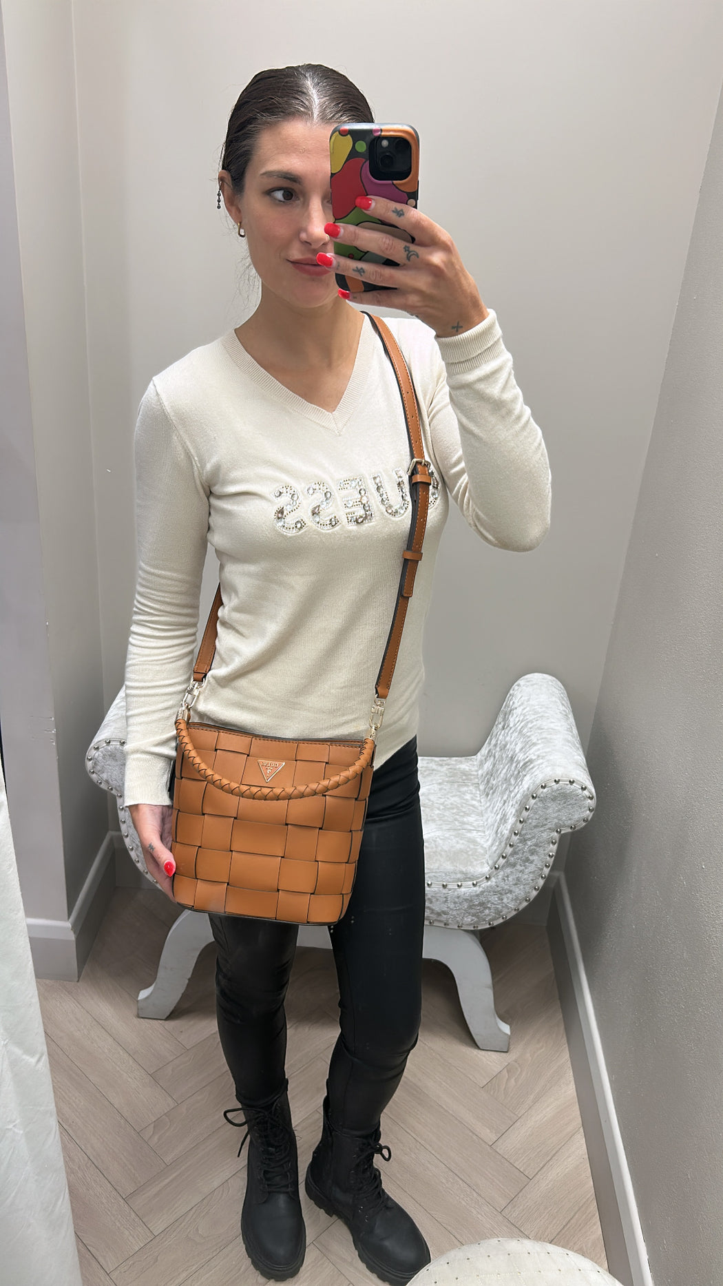 Guess Caramel MAYLEE bag. WG966103