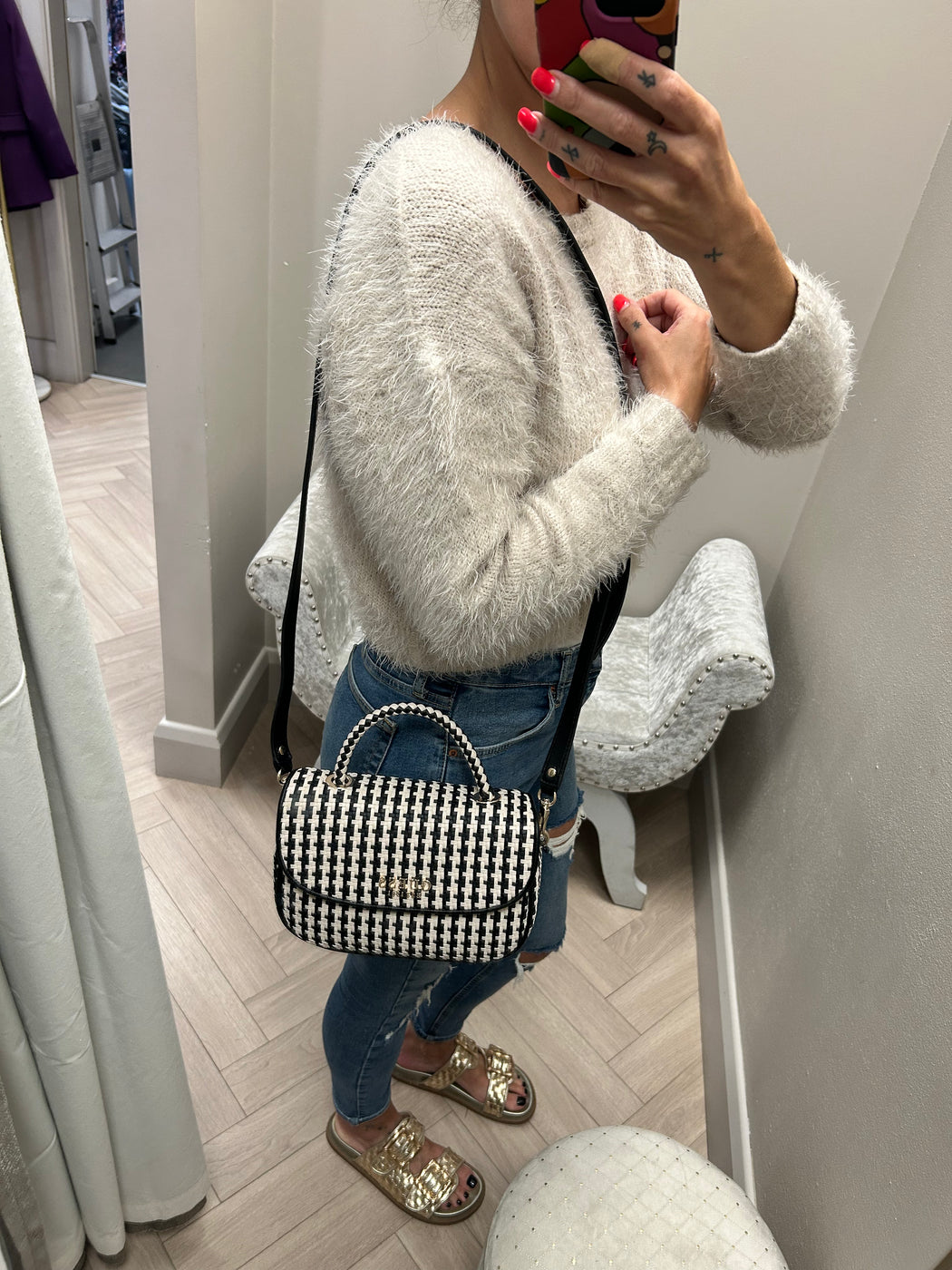 Guess Black Multi MIREMA Bag. WG963120
