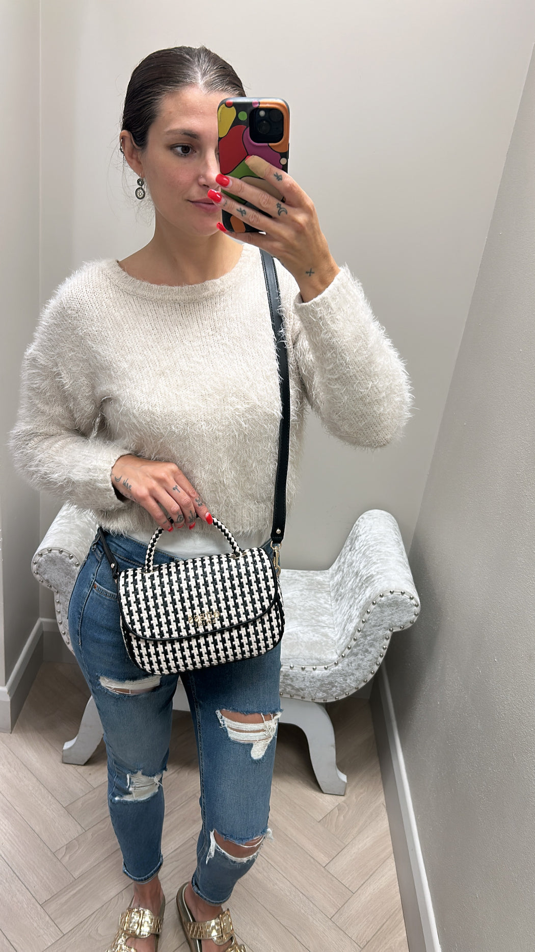 Guess Black Multi MIREMA Bag. WG963120