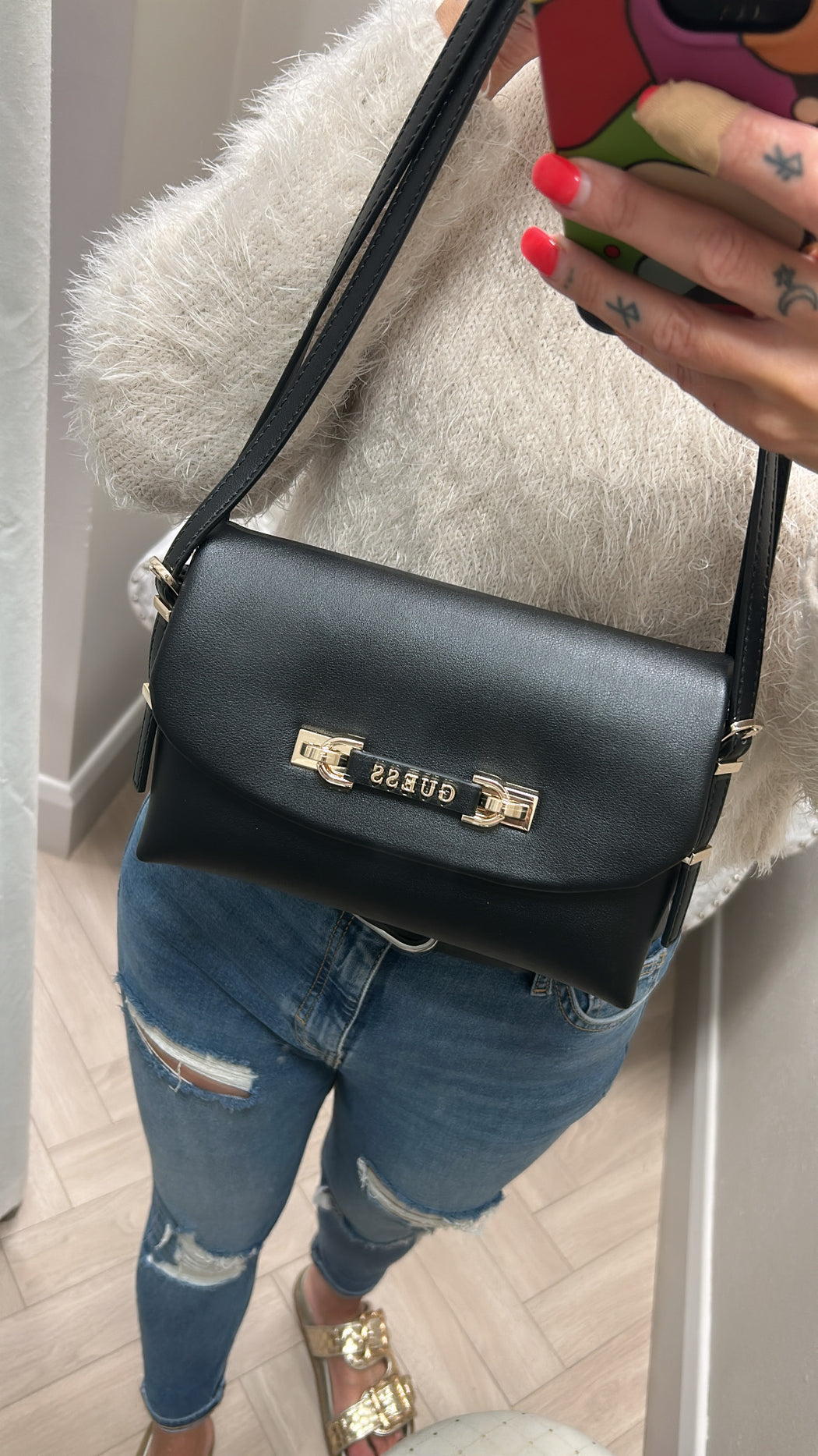 Guess black LEFIA Bag. BG964419
