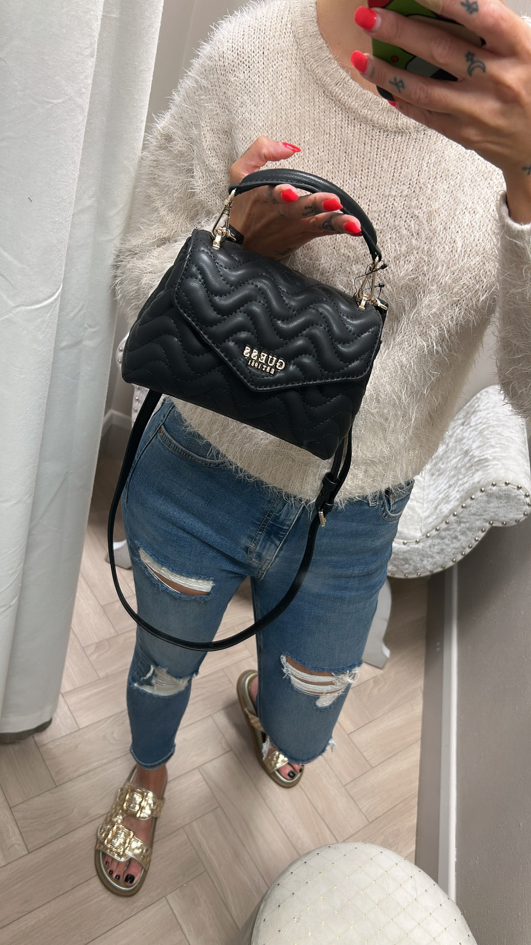 Guess Black MELISANDRA Mini Bag. QG965378