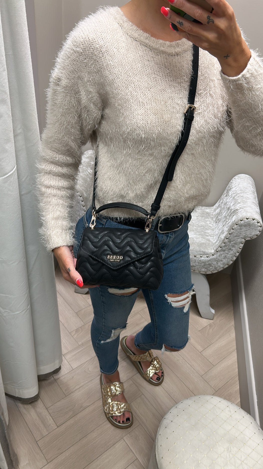 Guess Black MELISANDRA Mini Bag. QG965378