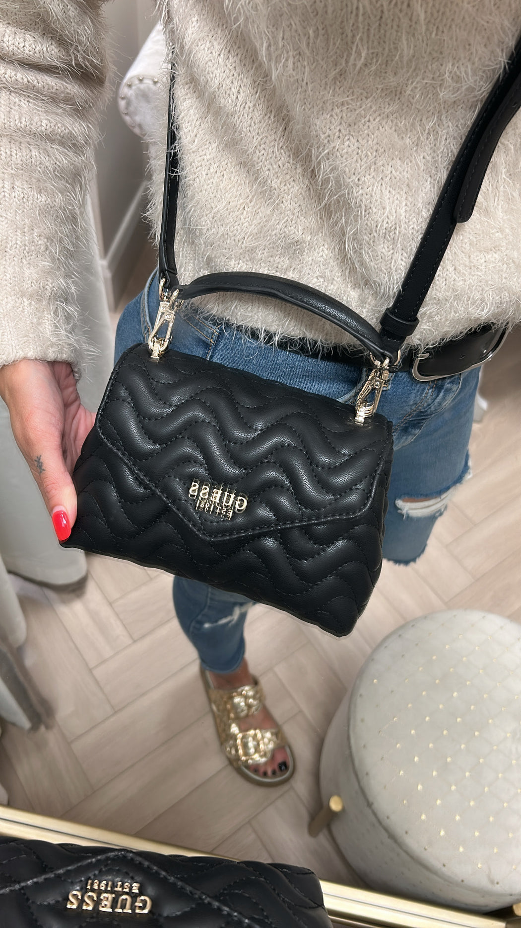 Guess Black MELISANDRA Mini Bag. QG965378