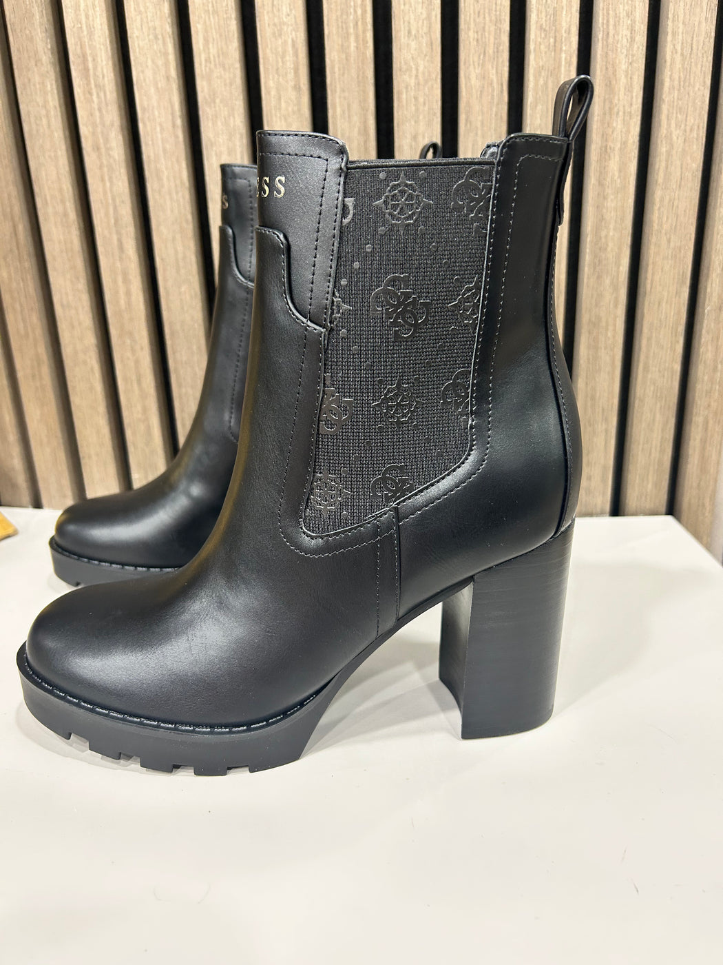 Guess Black Logo Boots FLFNLLELE10