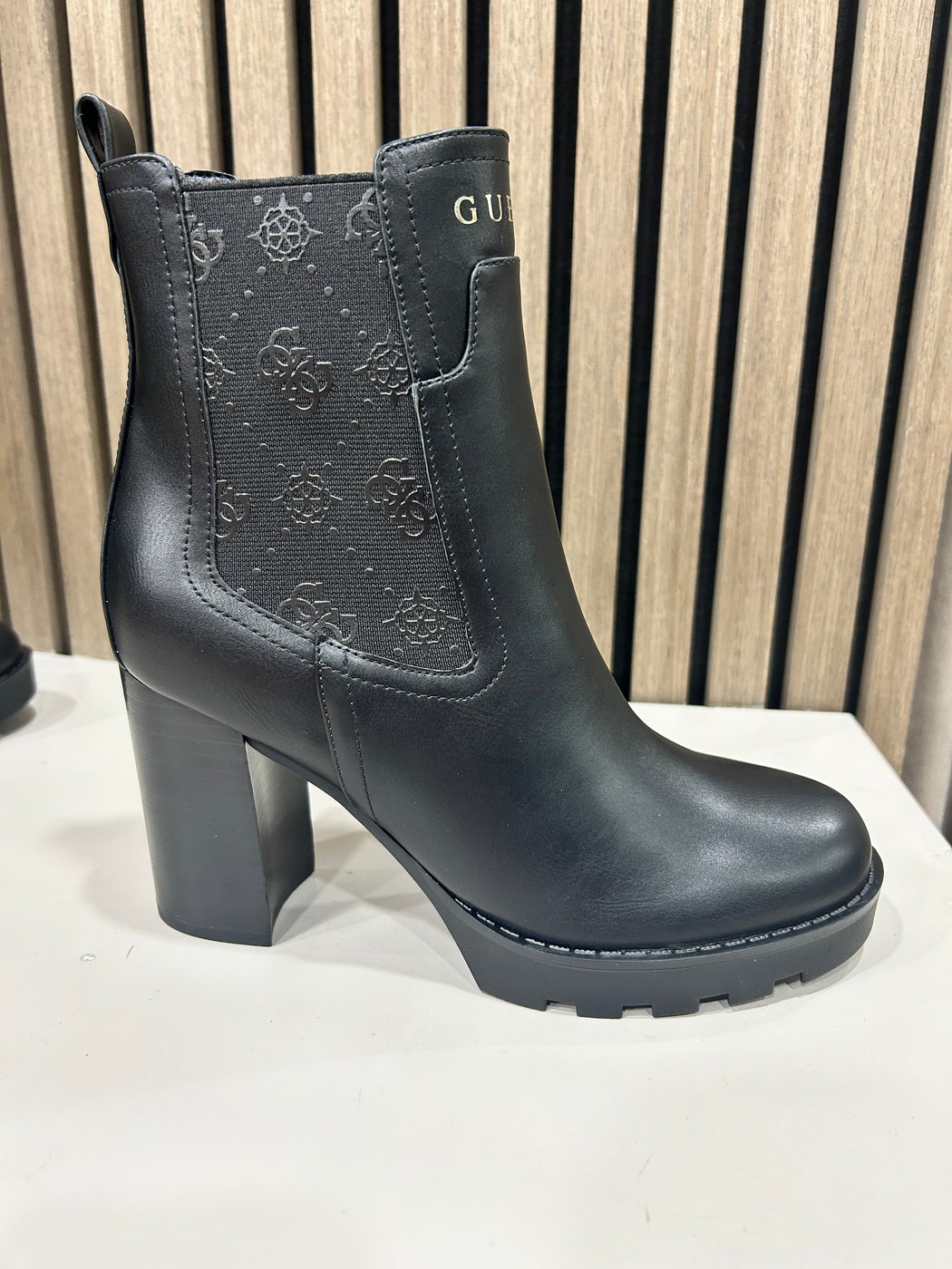 Guess Black Logo Boots FLFNLLELE10