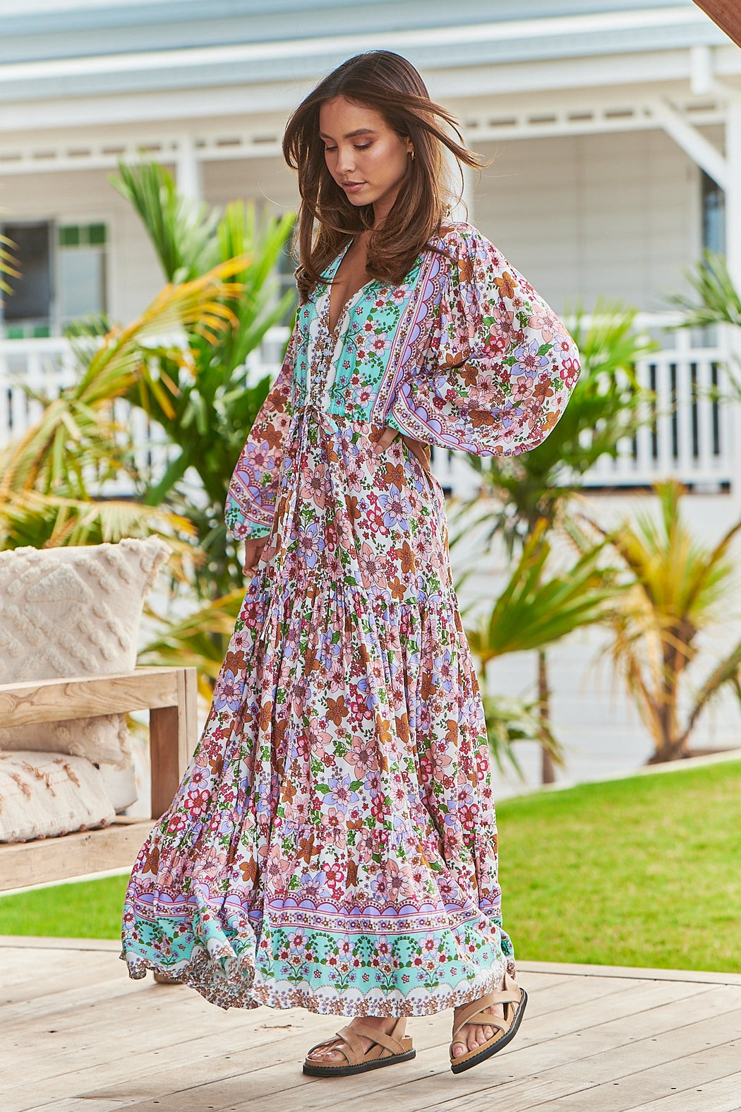 Provence print Teresa maxi