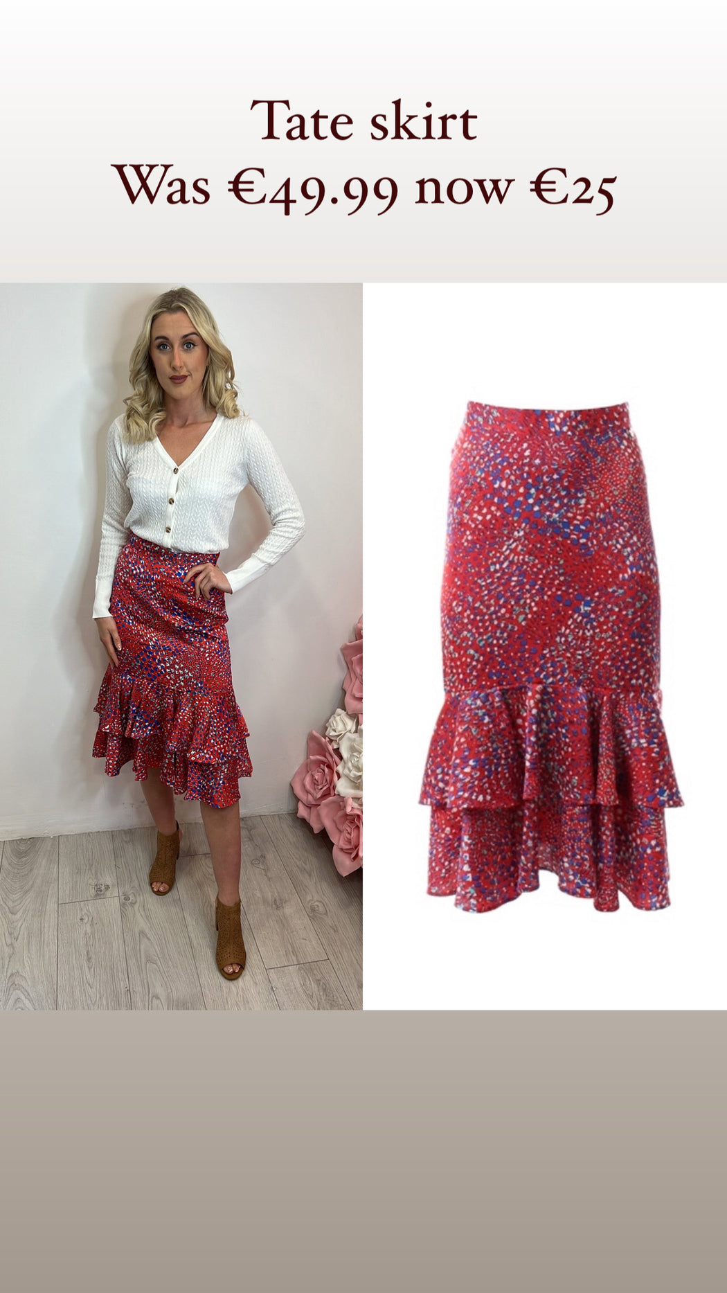 Red tate rr skirt
