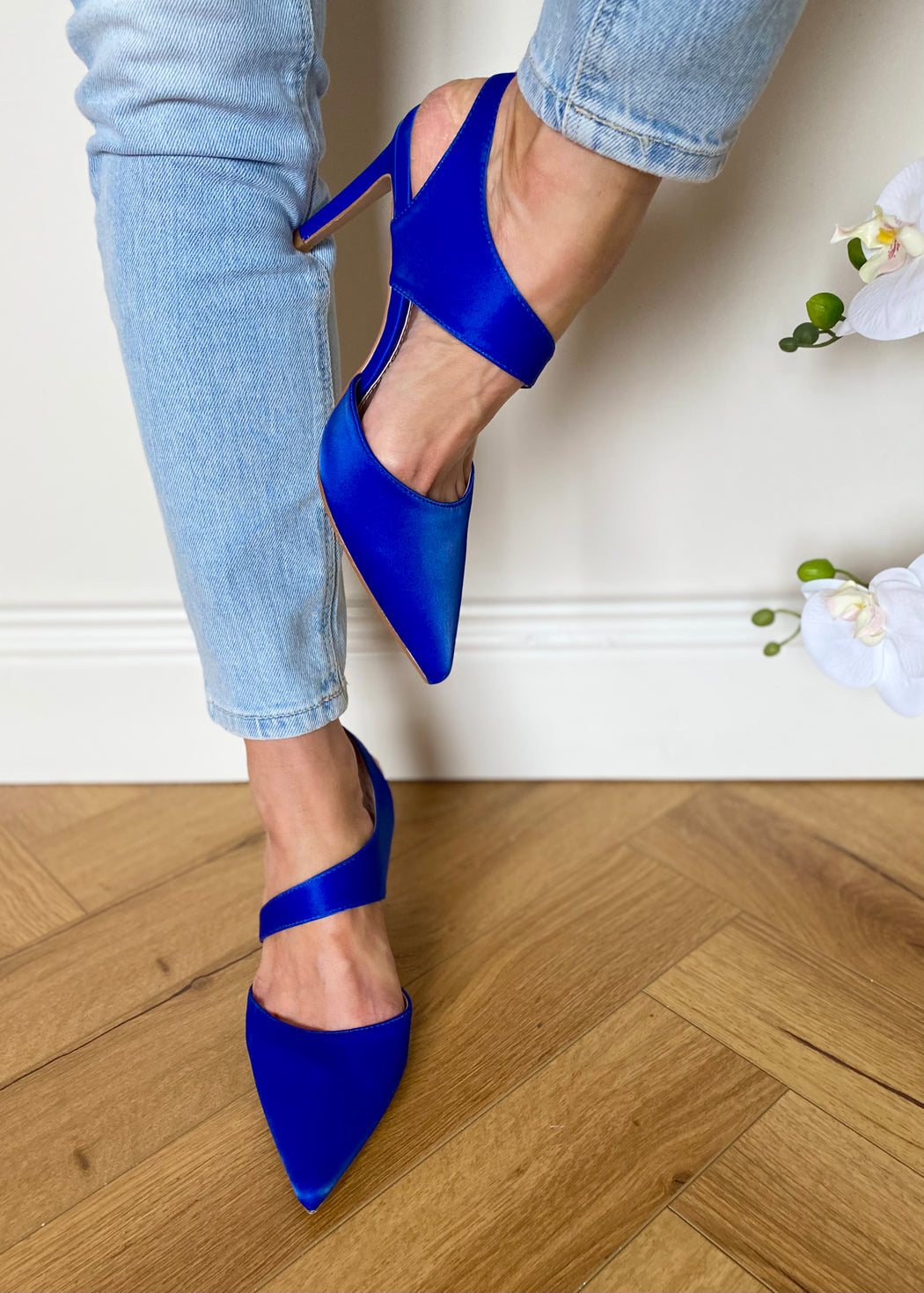 Blue shine Castlemartyr heels