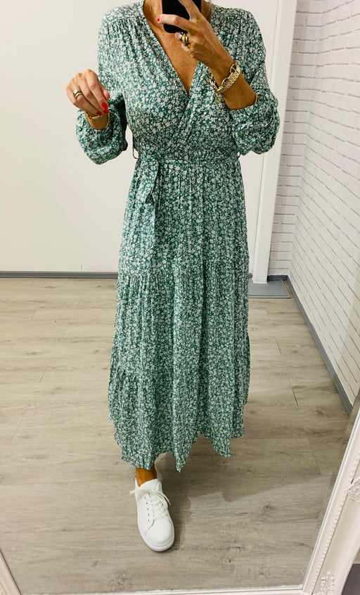 Green Marie floral dress