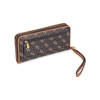 Brown logo cognac Izzy wallet