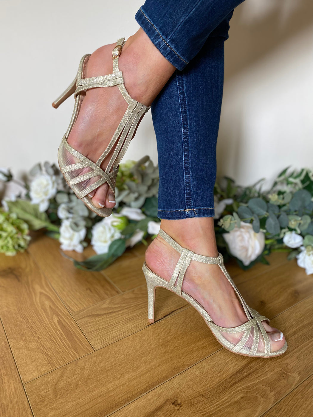 Gold Warwick boyne heels
