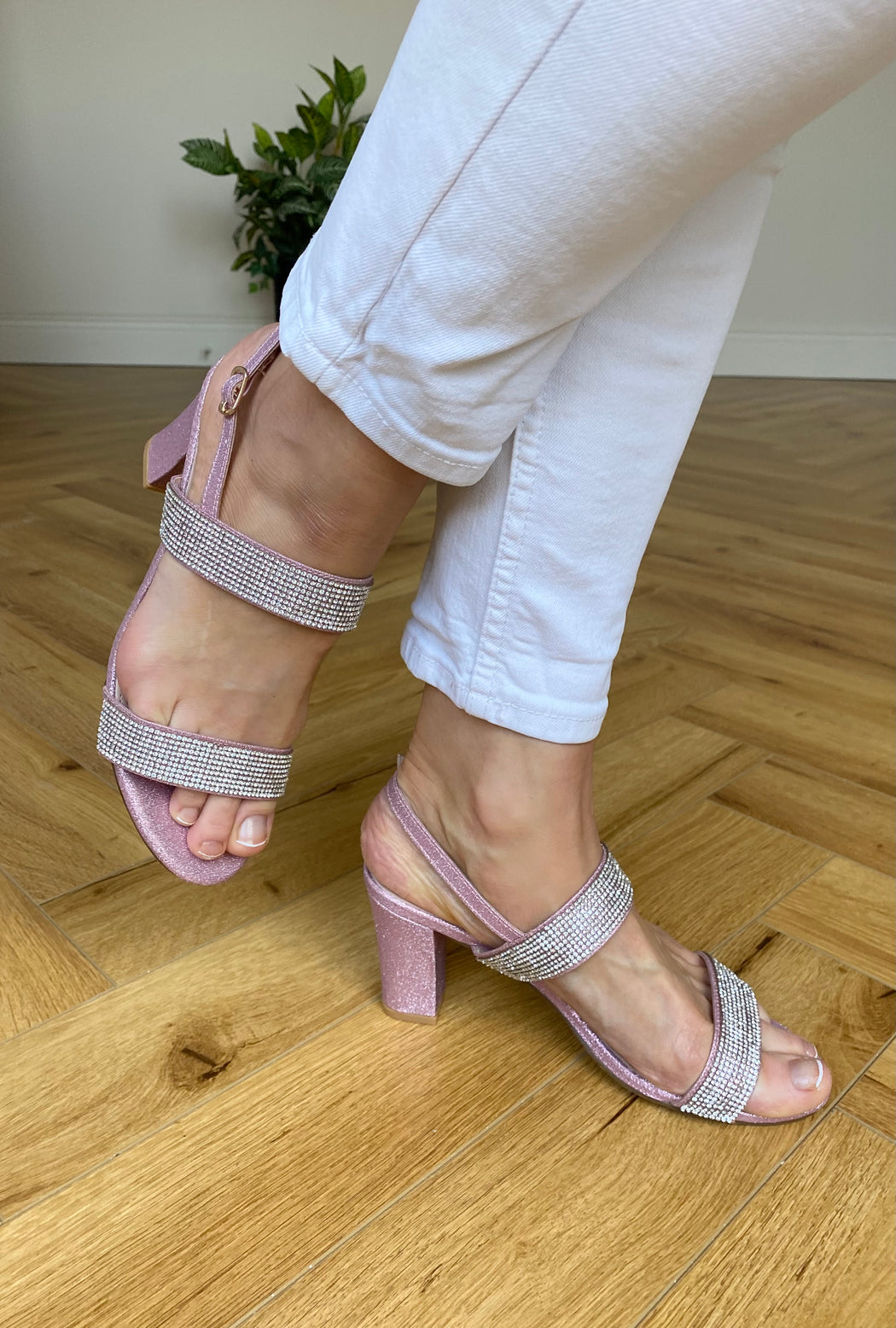 Pink gem millhouse heels