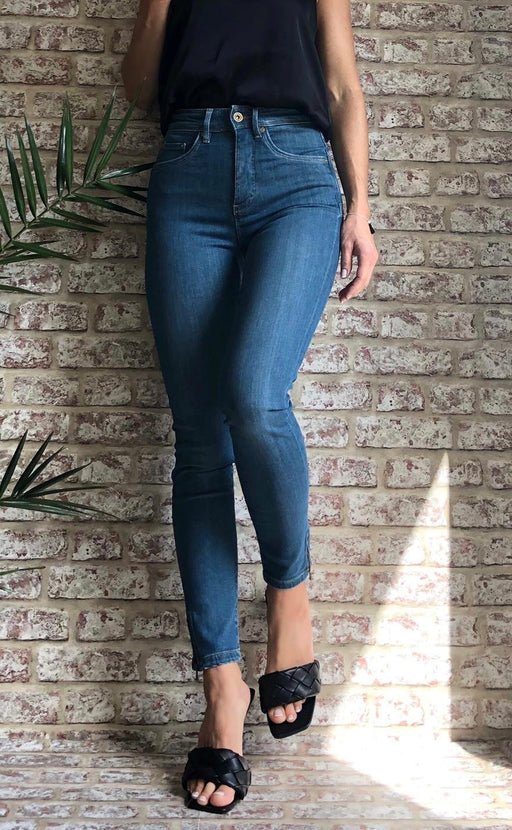123389 Salsa Sale Push In Secret Glamour High Waist Jeans with Zips