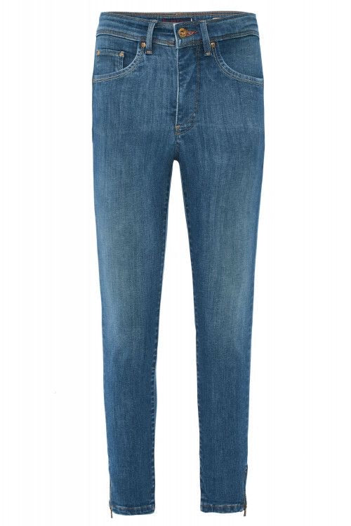 123389 Salsa Sale Push In Secret Glamour High Waist Jeans with Zips