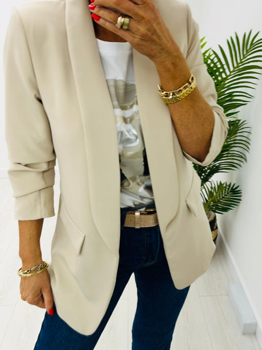 Stone nude Ellie blazer