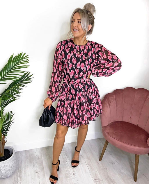 Black red Ivivi floral dress