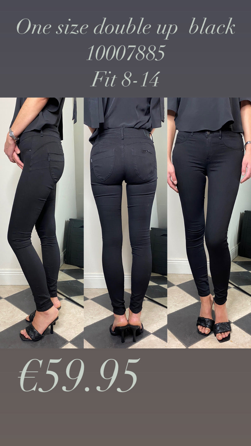 One size double up  black 10007885