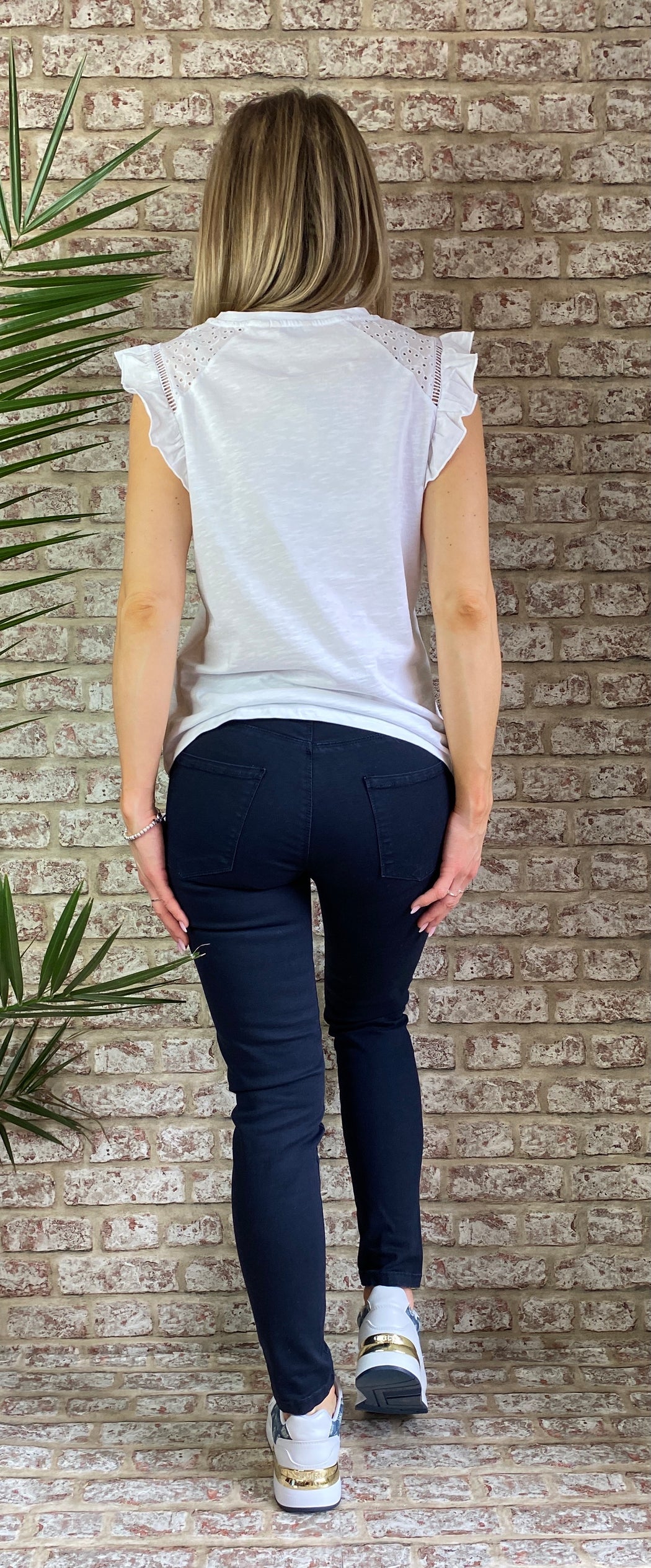 Dark navy fly girl sale skinnies