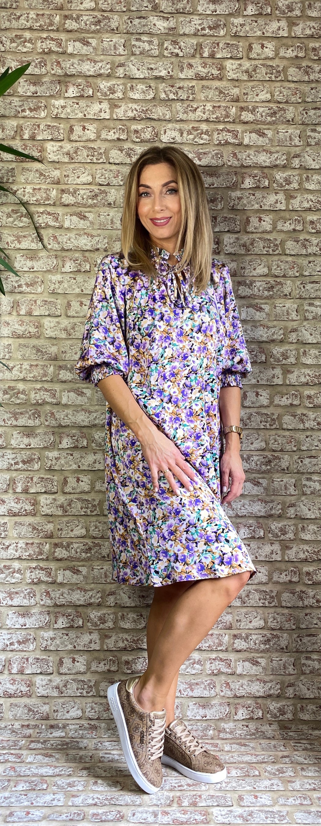 Love669 sale  purple floral dress