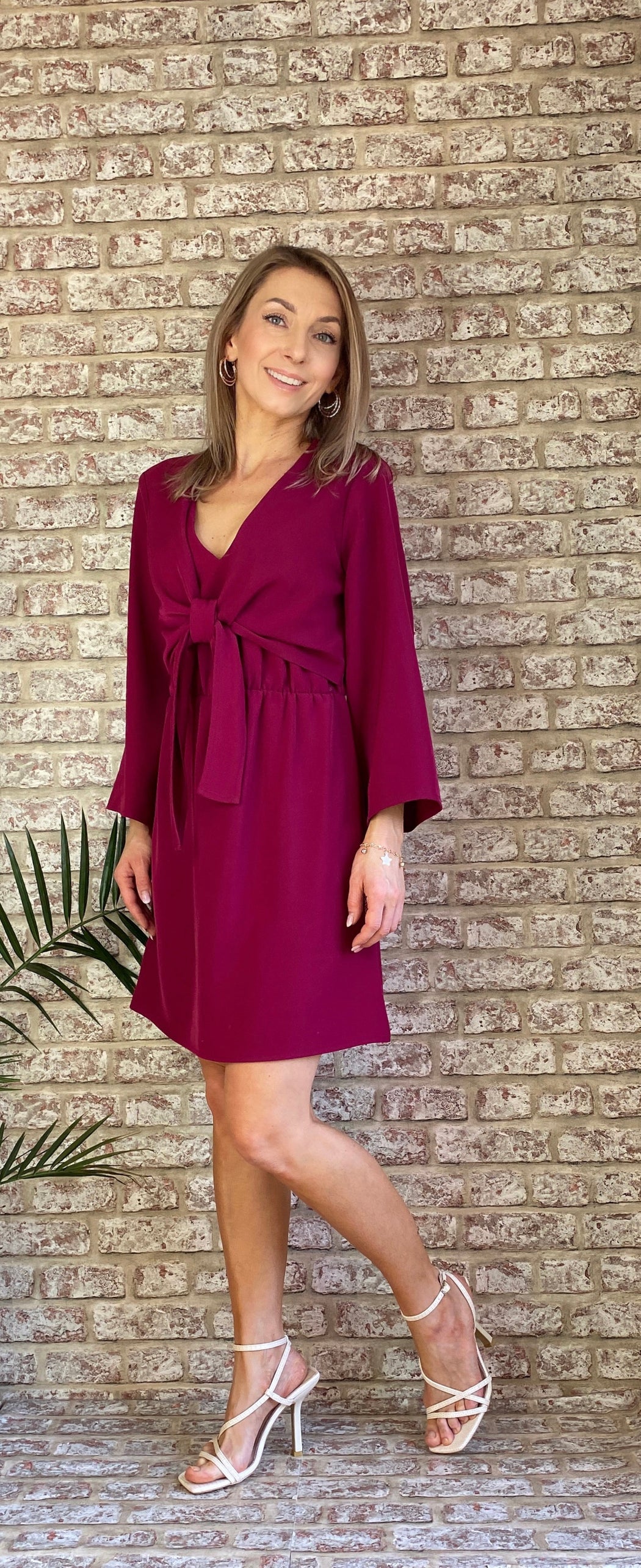 Arzene sale magenta dress