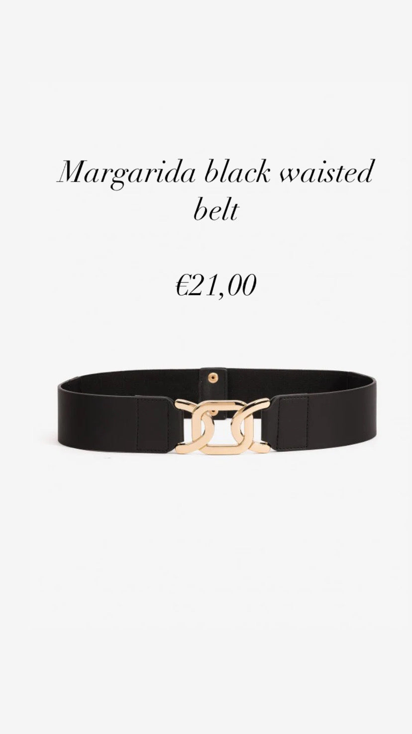 Margarida black waisted belt