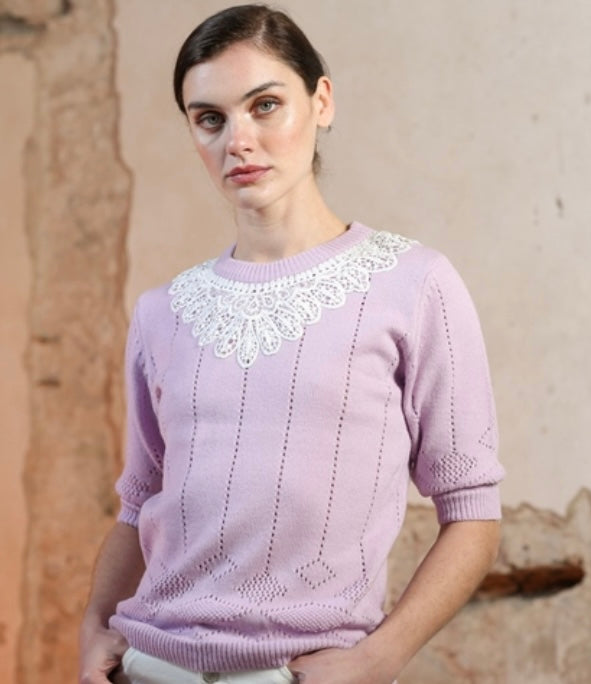 Lilac Whitney rr fitted knit