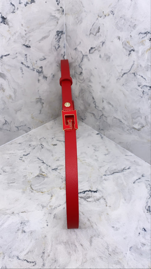 BW7577LEA15 Red guess logo g belt