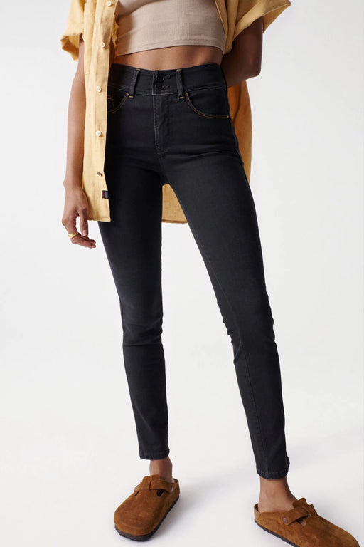 126622 Salsa skinny push in secret jeans with shine detail