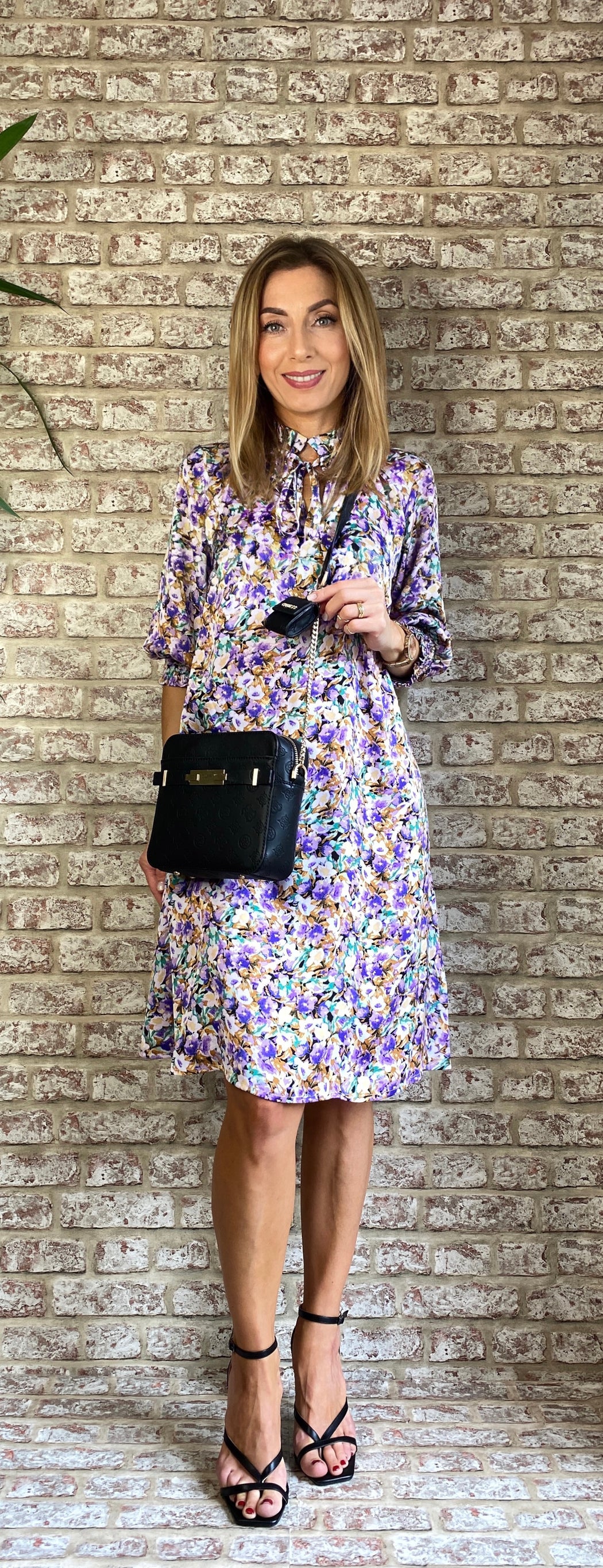 Love669 sale  purple floral dress