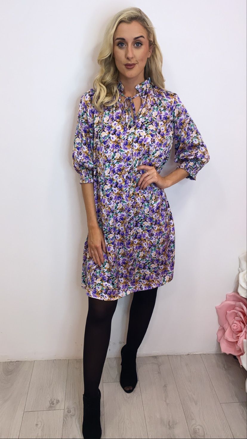 Love669 sale  purple floral dress