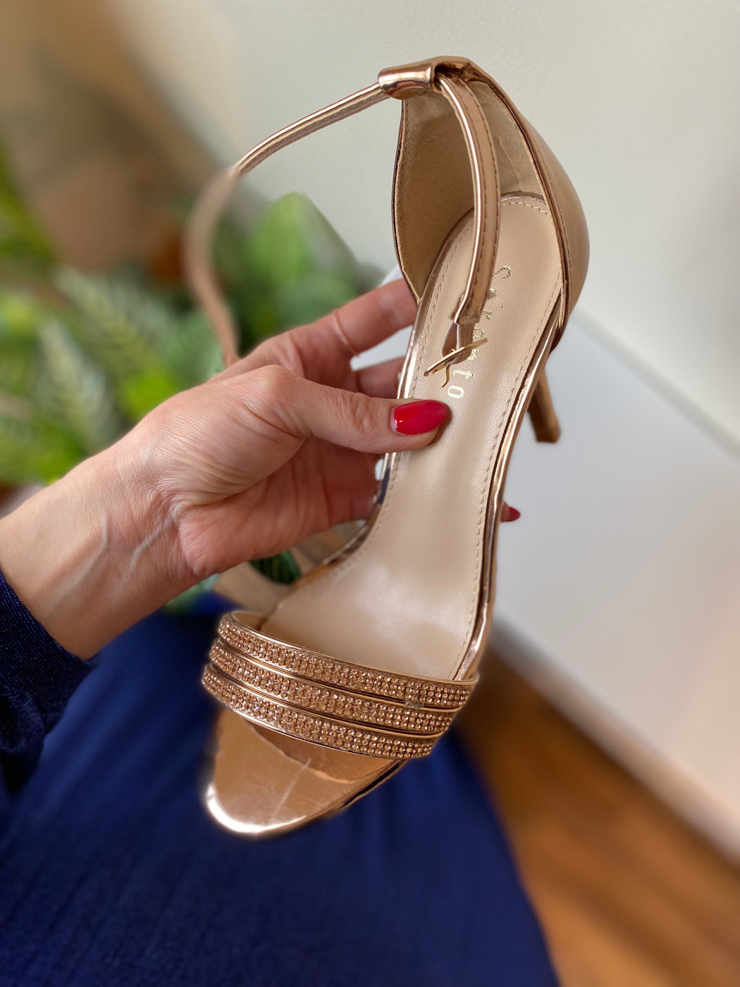 Rose gold Preston heels