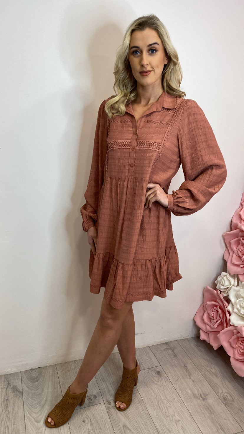 125830 Salsa rust dress sale