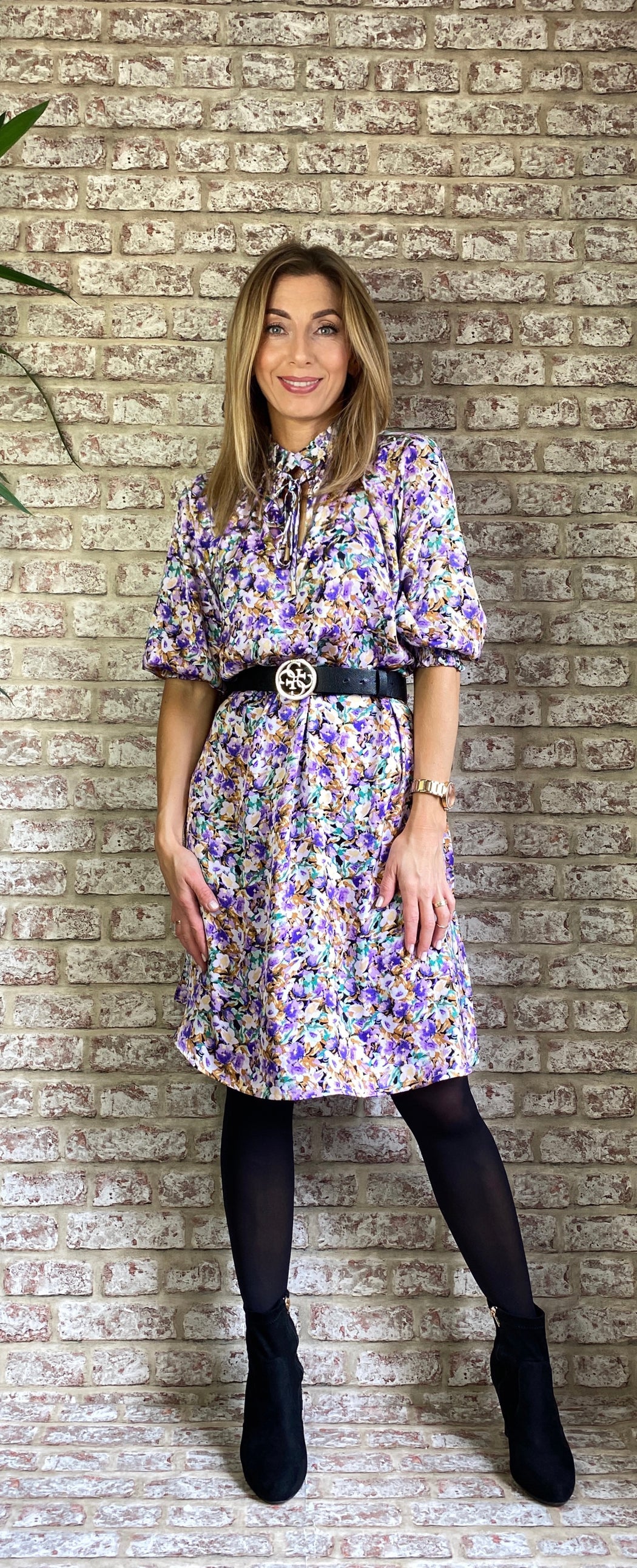 Love669 sale  purple floral dress