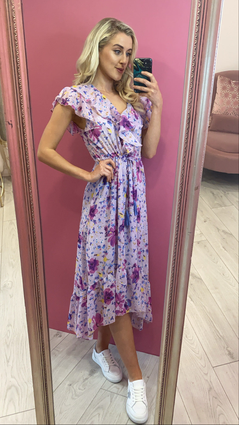 Kate 3516  lilac  floral dress