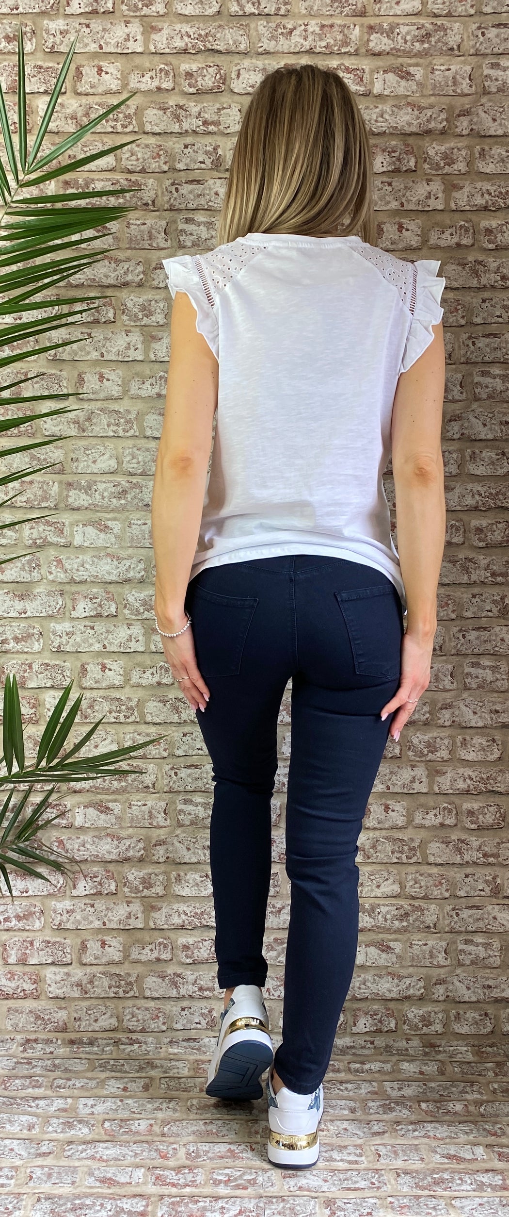 Dark navy fly girl sale skinnies