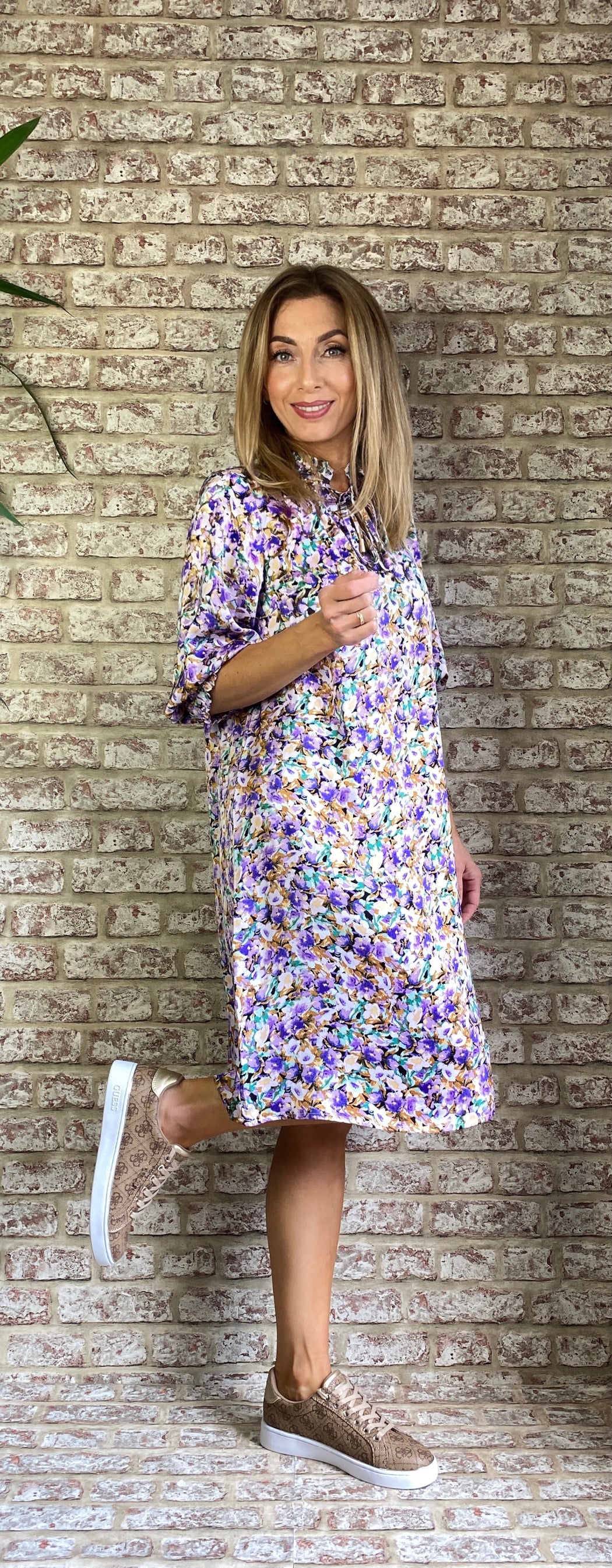 Love669 sale  purple floral dress