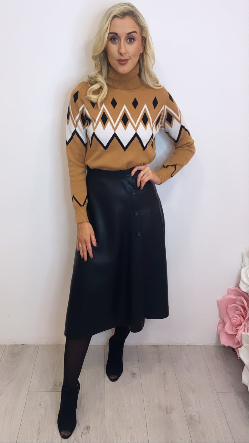 Cammello rust sale knit jumper