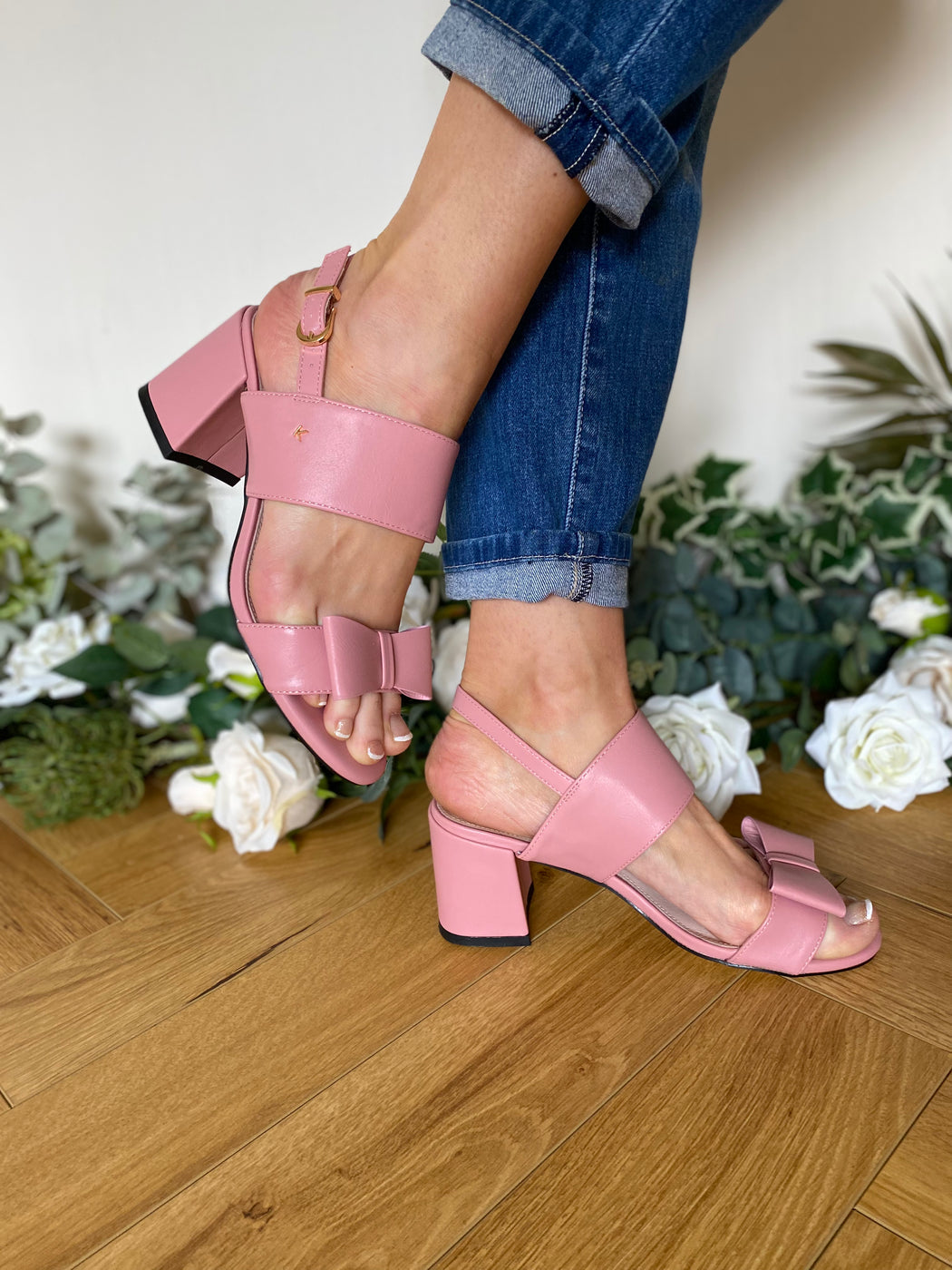 Rose pink petal Brecon heels