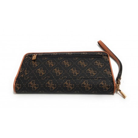 Brown logo cognac Izzy wallet
