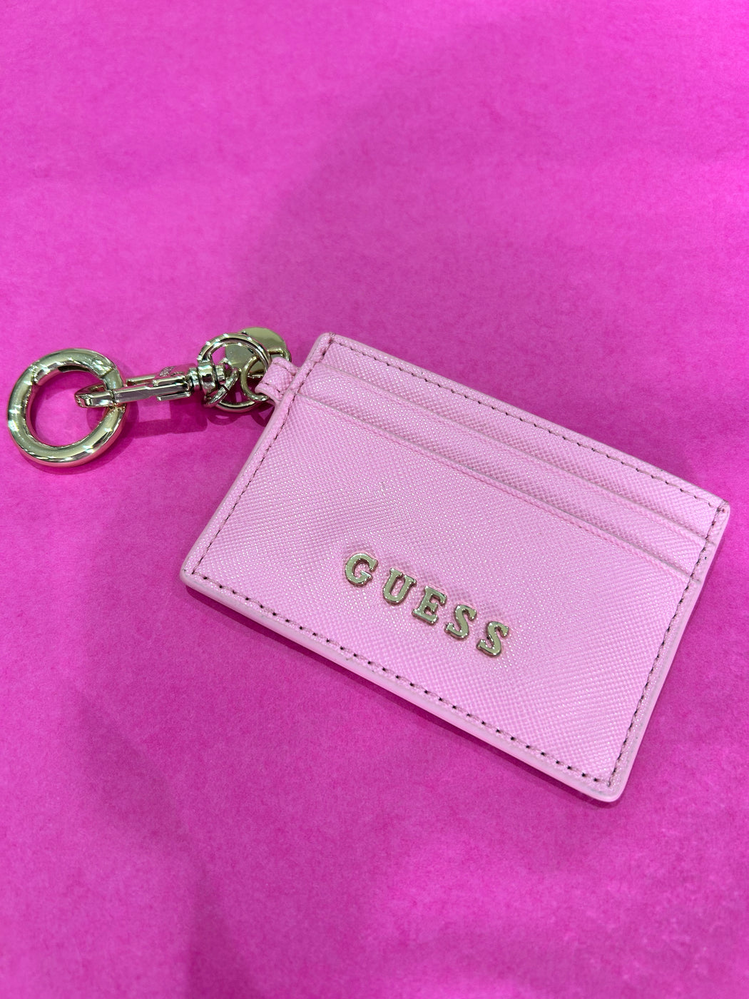 Pink Guess card case