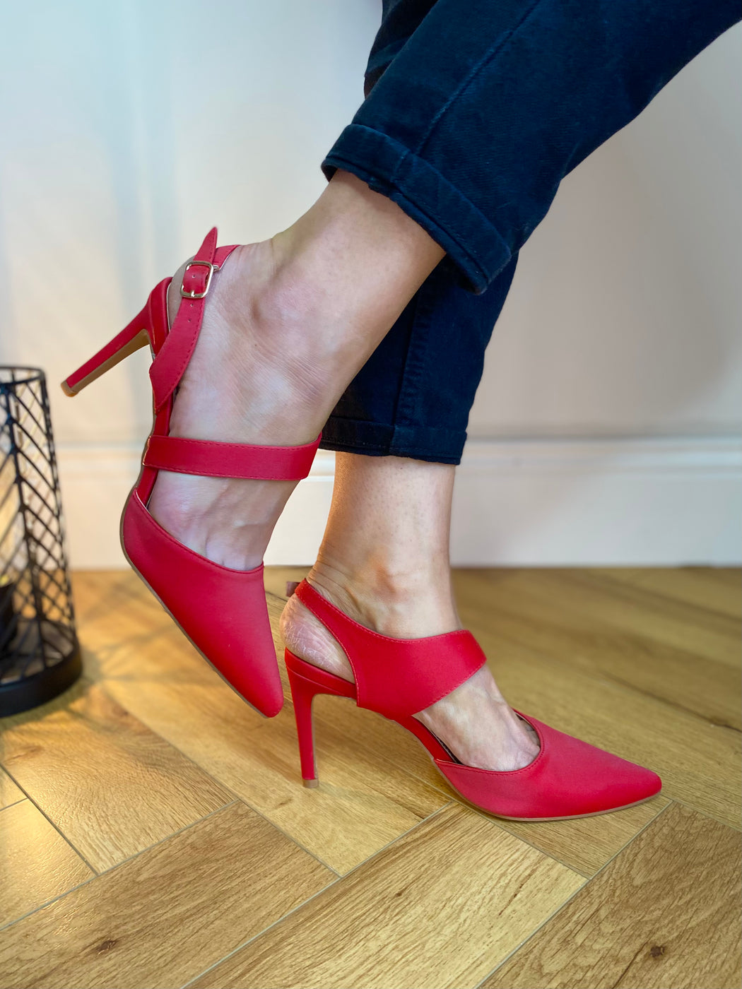 Lipstick red Castlemartyr heels