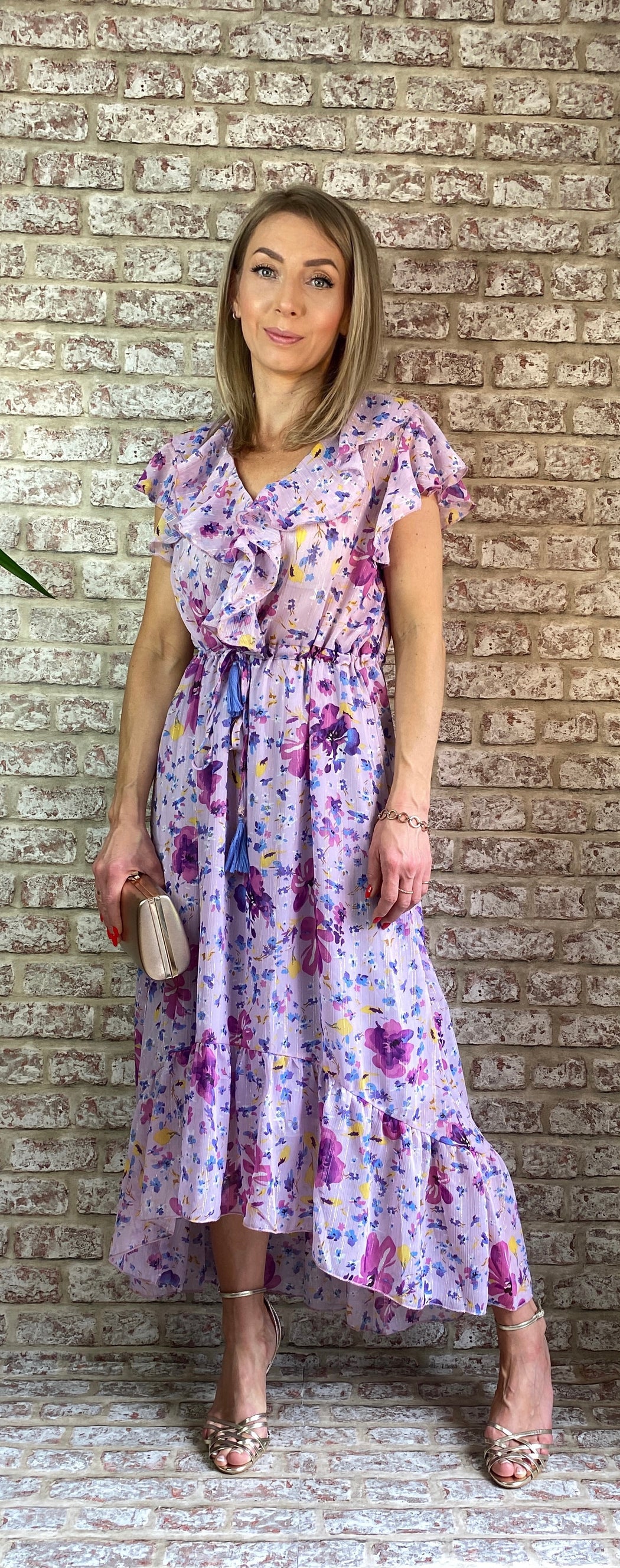 Kate 3516  lilac  floral dress