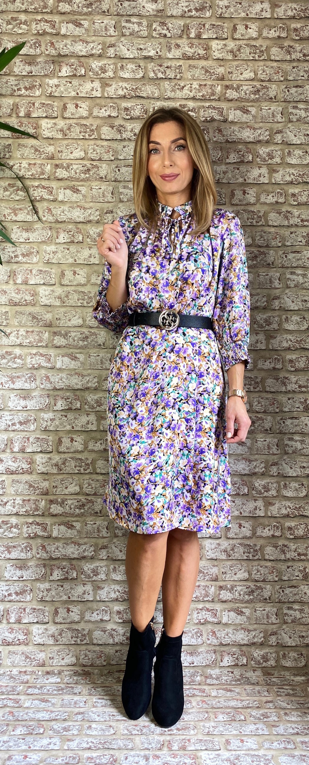 Love669 sale  purple floral dress