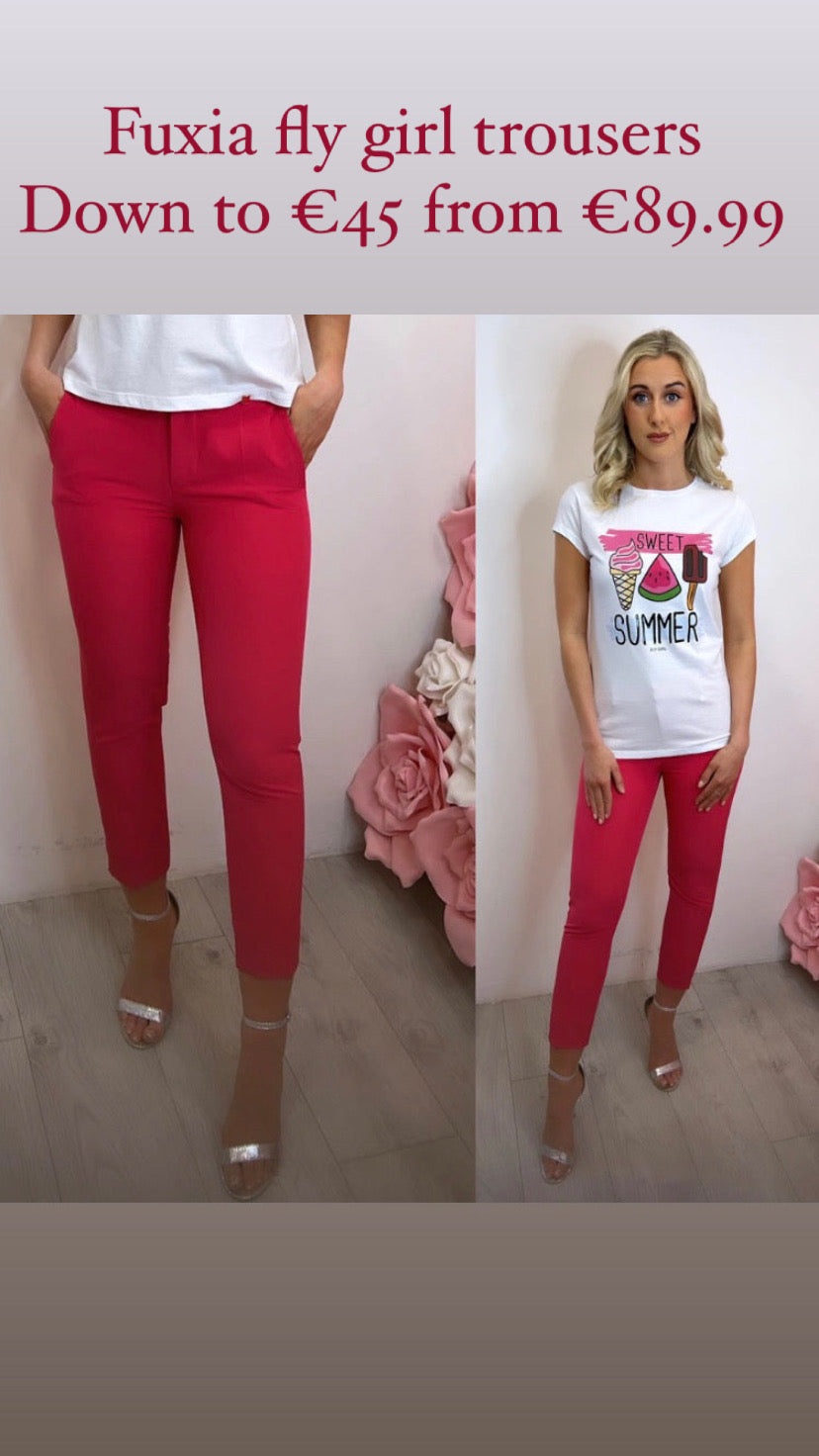Fuxia sale fly girl trousers