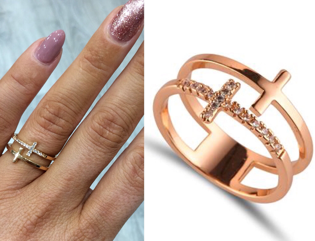 ROSE GOLD DOUBLE RING