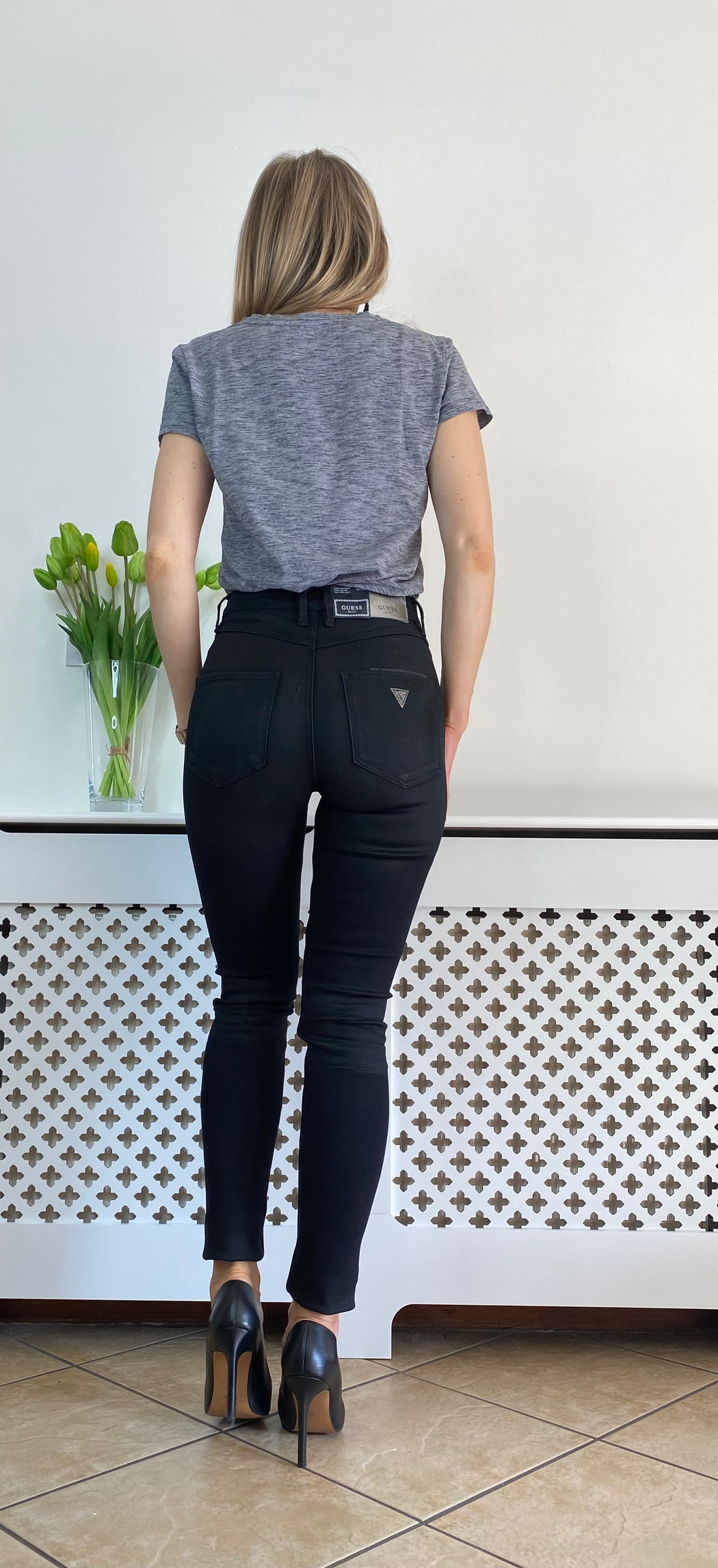 Guess super high rise 2025 skinny jeans