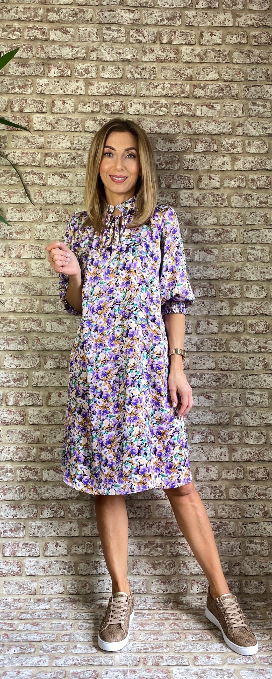 Love669 sale  purple floral dress